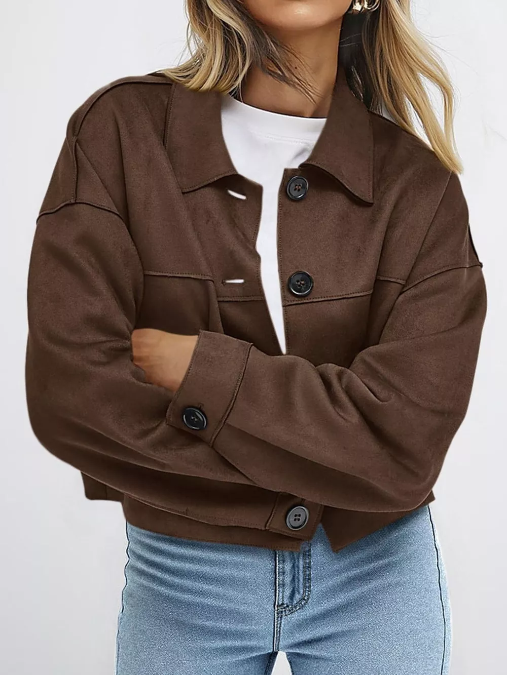 Button-Down Cropped Jacket, image 23
