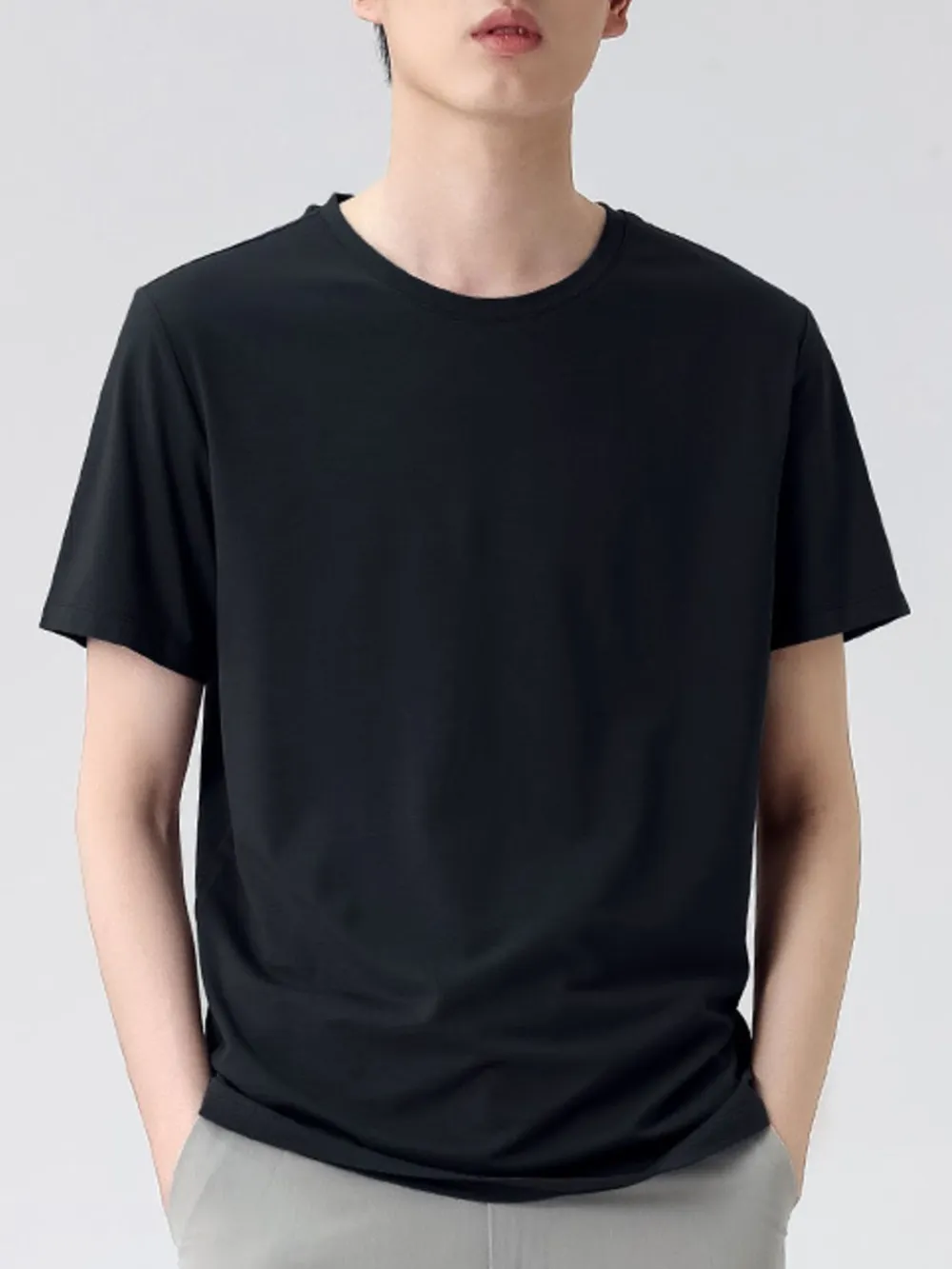 Men's Plus Size Round Neck Short Sleeve T-Shirt