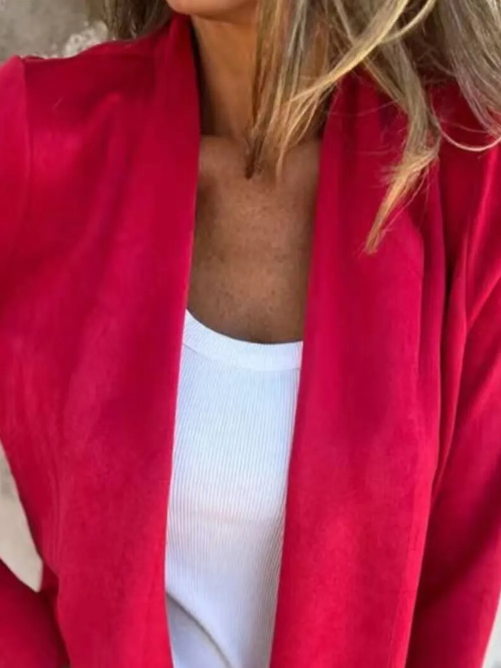 Full Size Open Front Casual Cardigan Plus Size, image 18