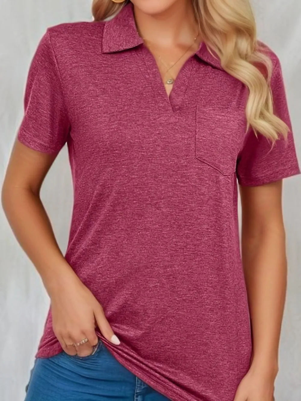 Johnny Collar Short Sleeve Top, image 20