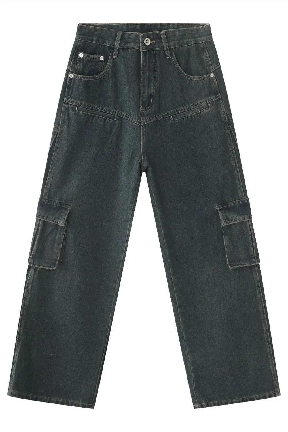Men's Baggy Jeans with Cargo Pockets, image 5