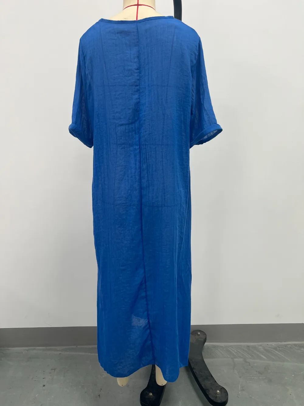 Full Size V-Neck Short Sleeve Midi Dress Plus Size, image 27