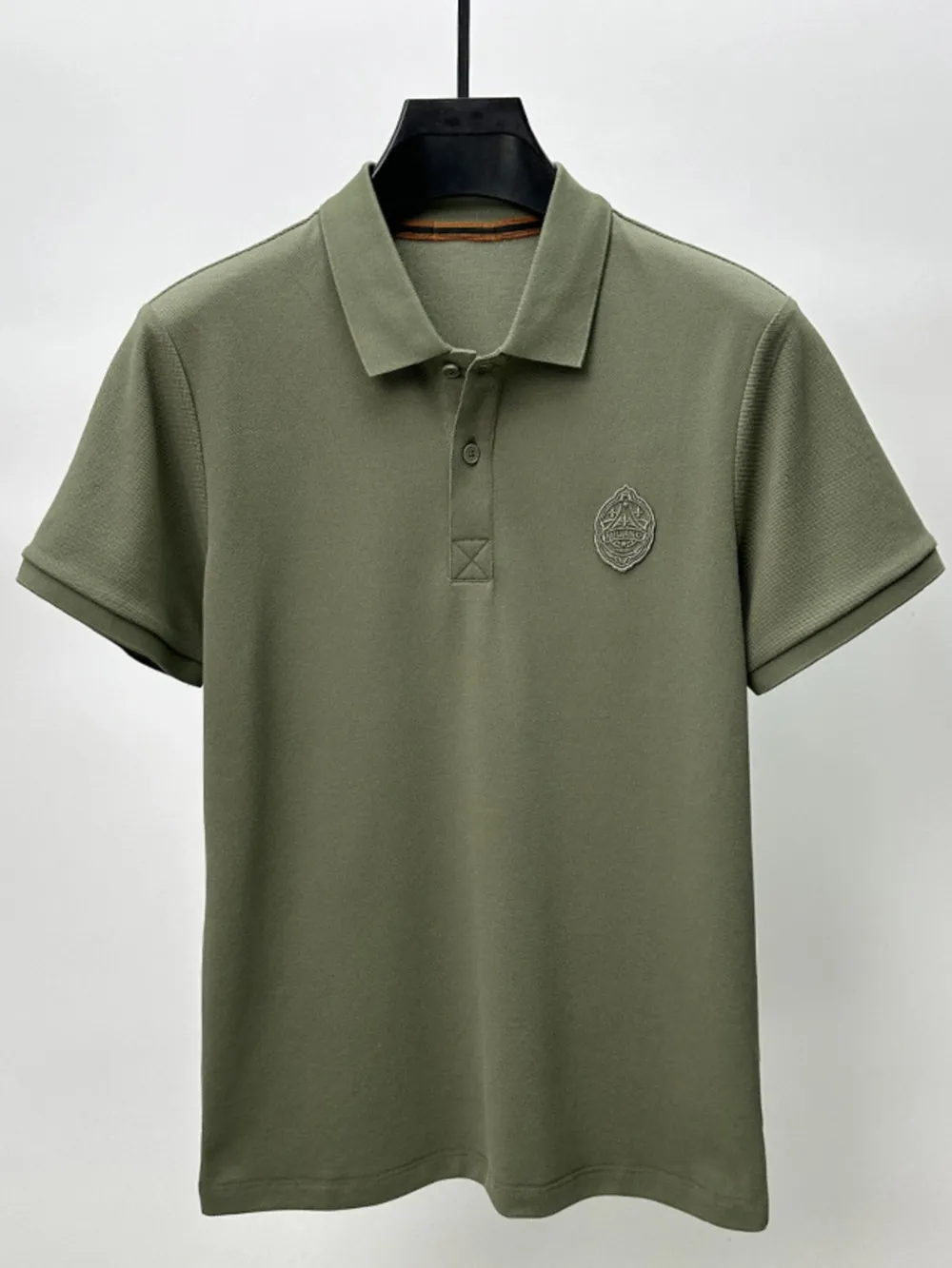 Men's Plus Size Button Detail Short Sleeve Polo, image 5