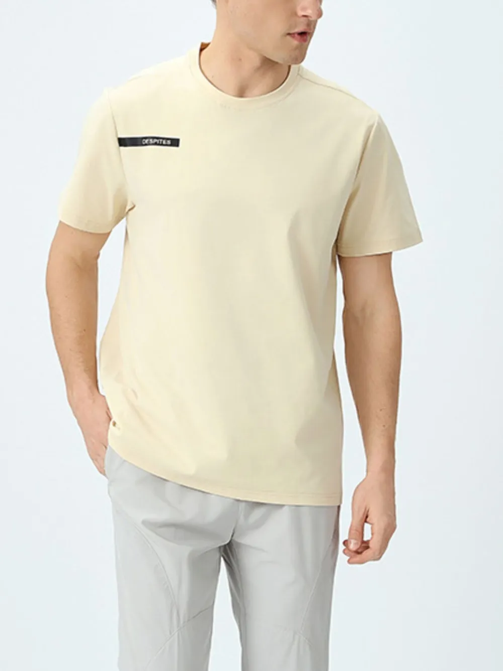 Men's Plus Size Basic Style Round Neck Short Sleeve T-Shirt, image 2