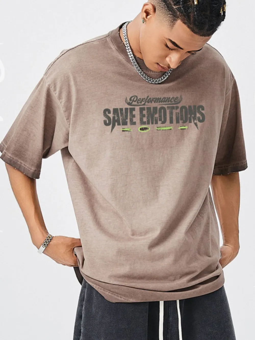 Men's Graphic Round Neck Short Sleeve T-Shirt, image 3