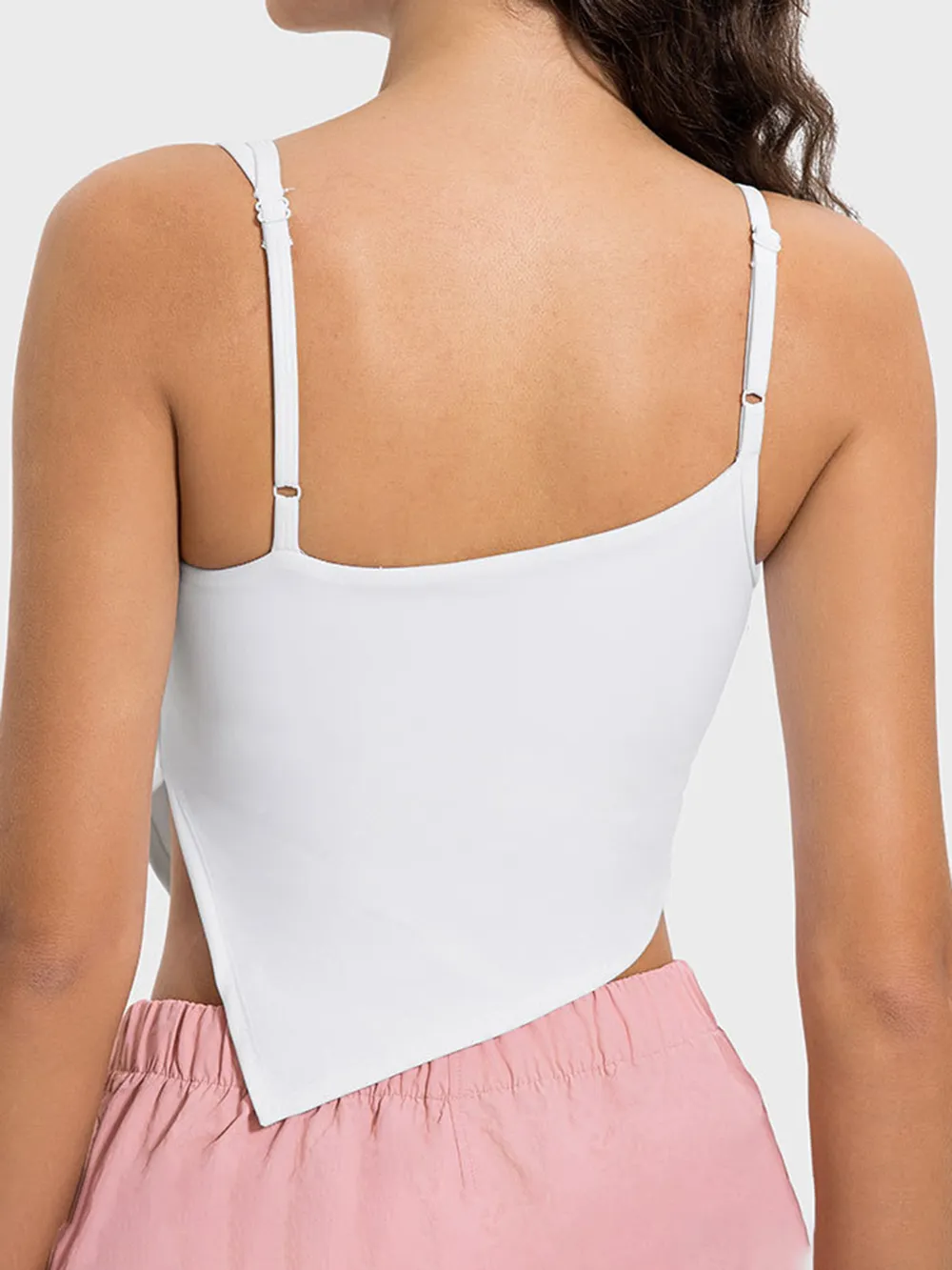 Slit Asymmetrical Neck Active Cami, image 8