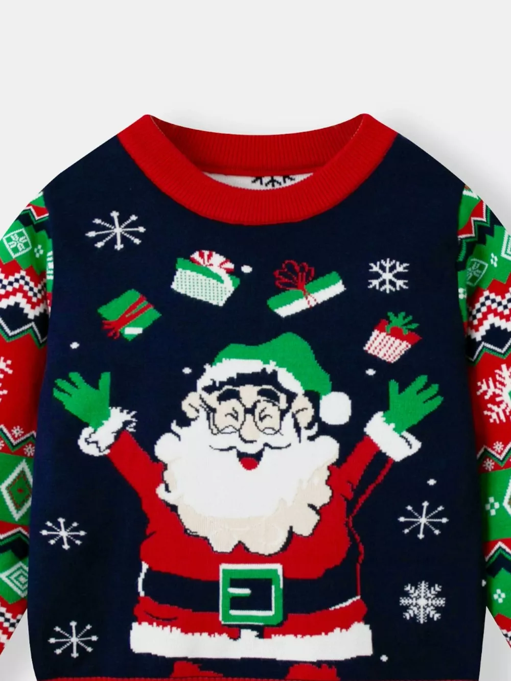 Children's Christmas Tree Round Neck Sweater, image 33