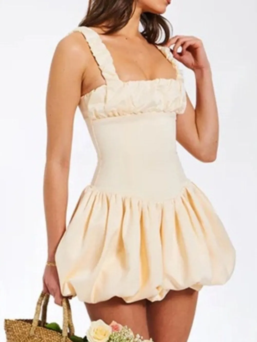 Bubble Hem Mini Dress, image 8