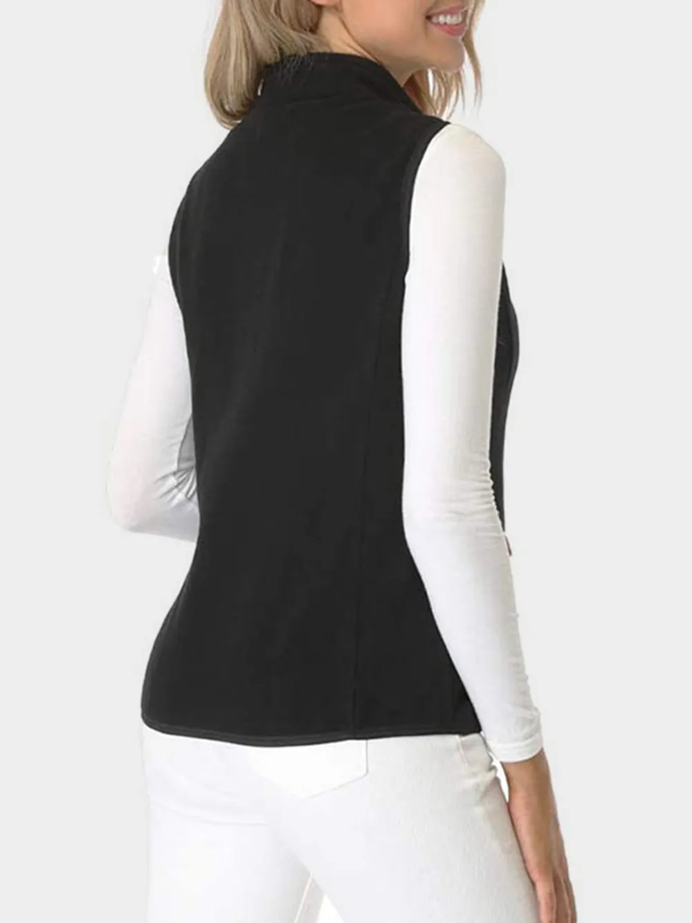 Zip Up Turtleneck Vest with Pockets, image 9