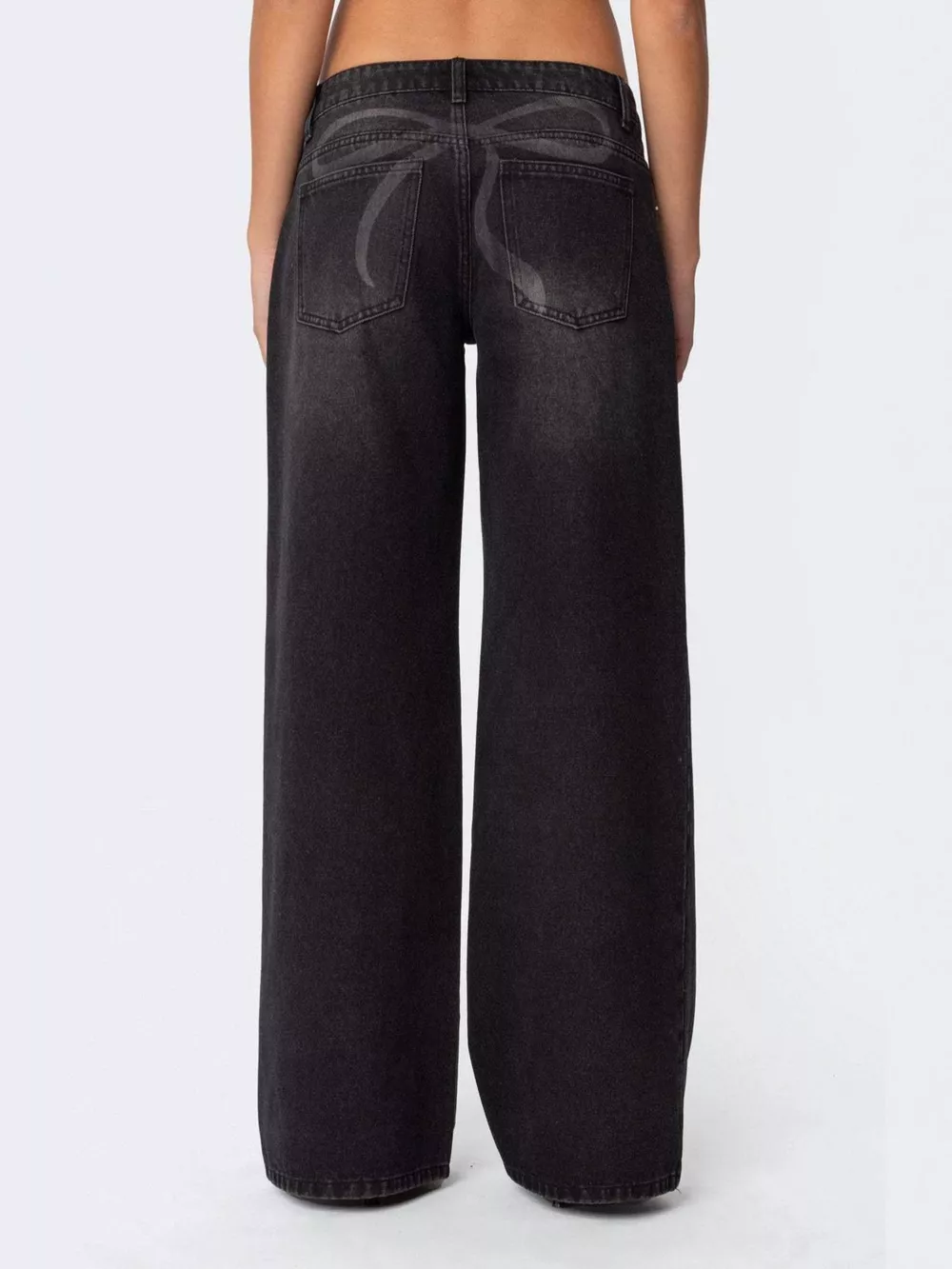 Vintage Wash Wide Leg Jeans, image 9