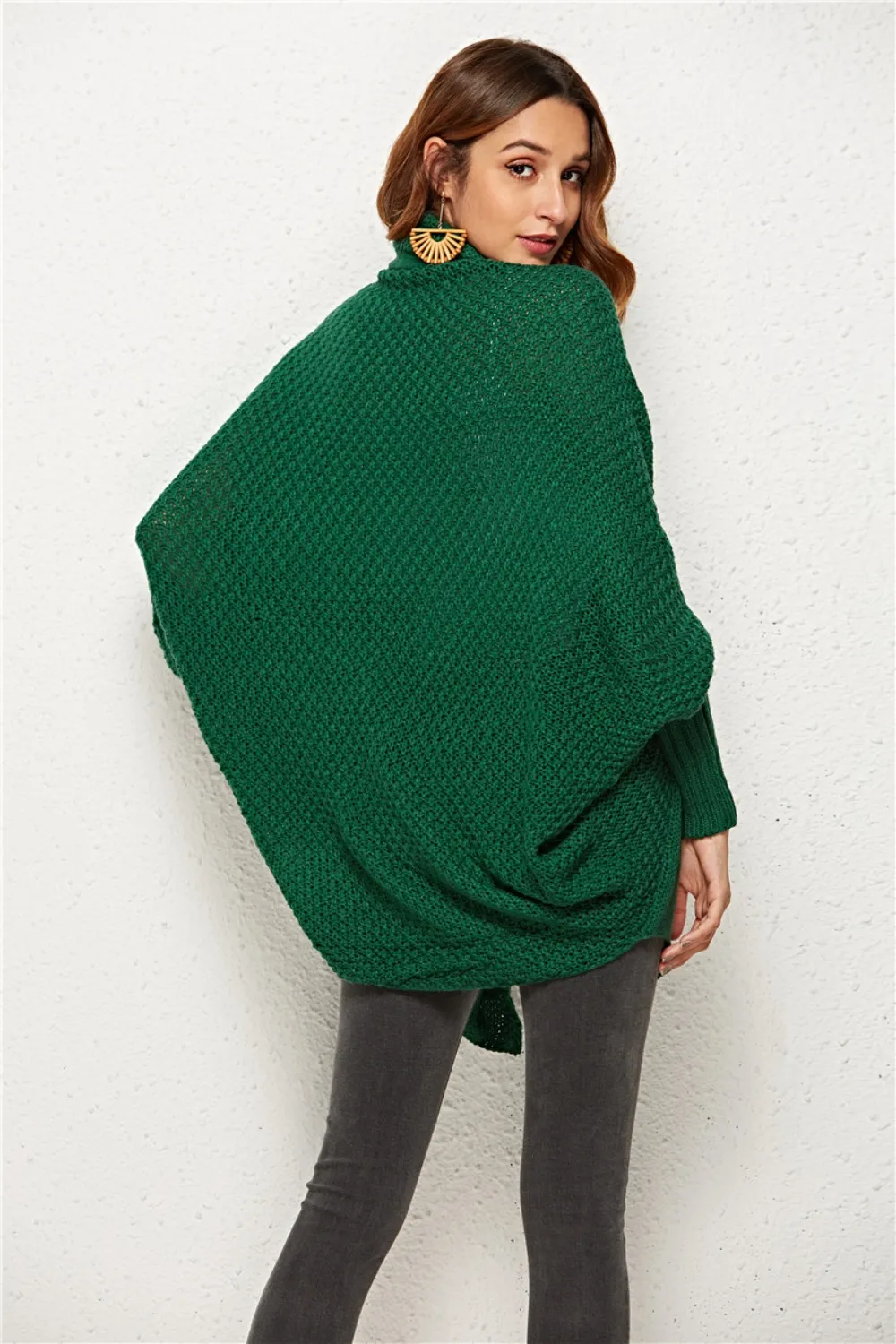 Open Front Batwing Sleeve Cardigan, image 14