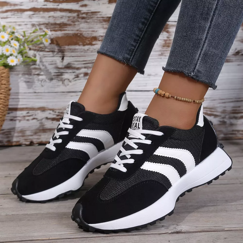 Lace Up Round Toe Sneakers, image 8