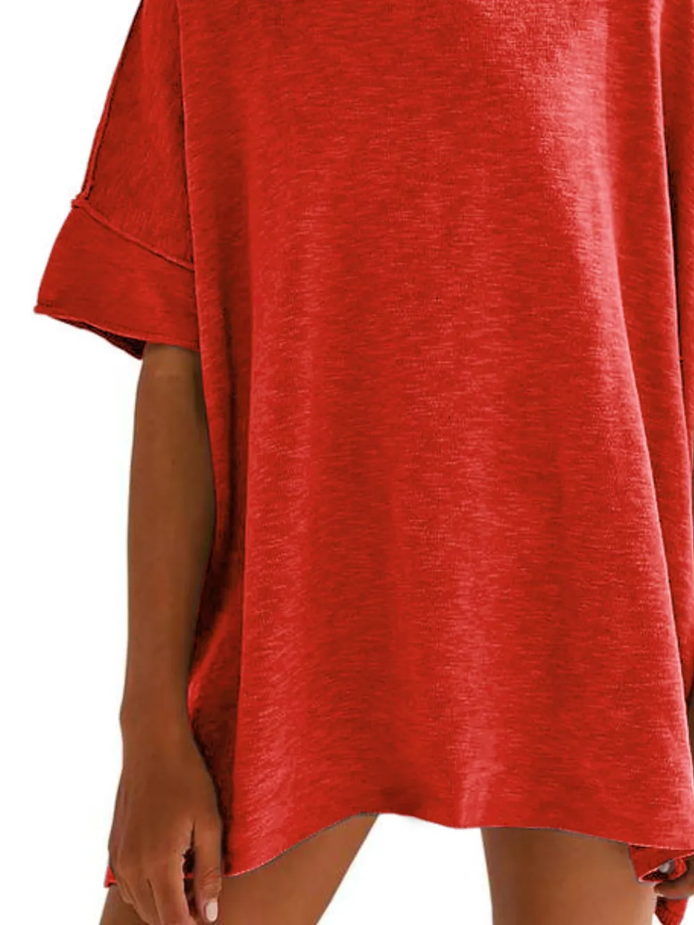 Oversized Round Neck Drop-Shoulder T-Shirt, image 12