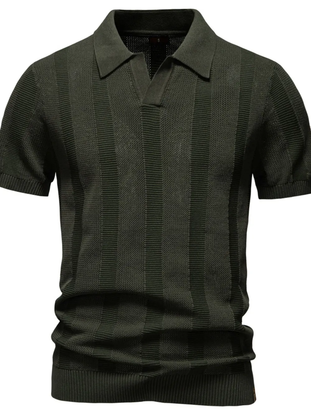 Men's Classic Short Sleeve Knit Polo Shirt