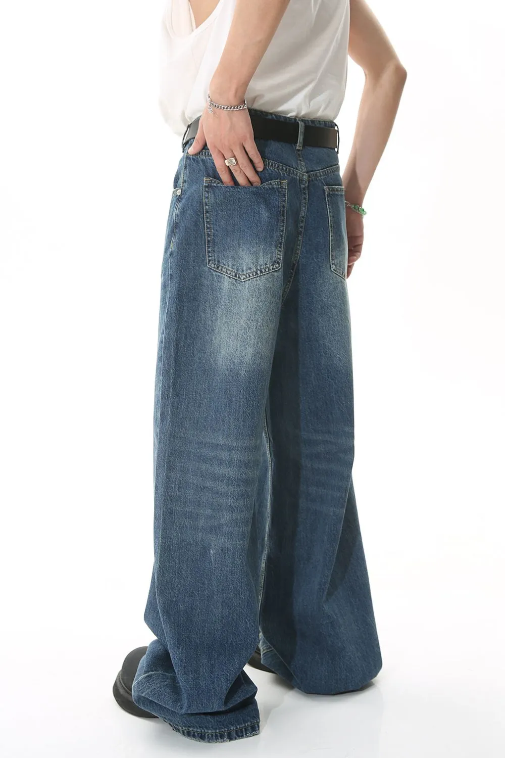 Wide Leg Jeans with Pockets, image 4