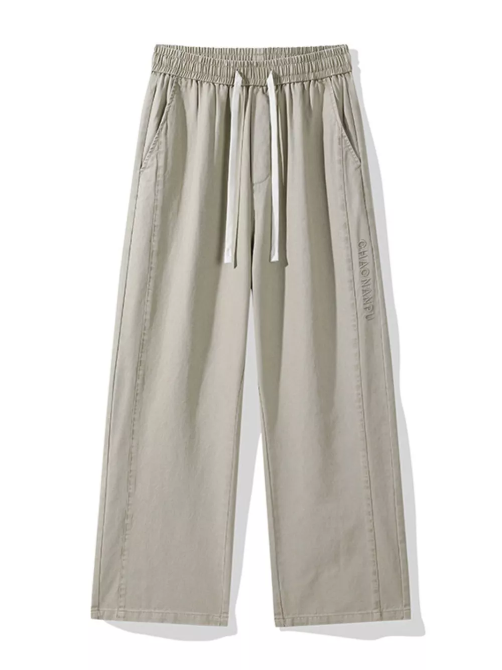 Men's Plus Size Drawstring Wide Leg Pants, image 17