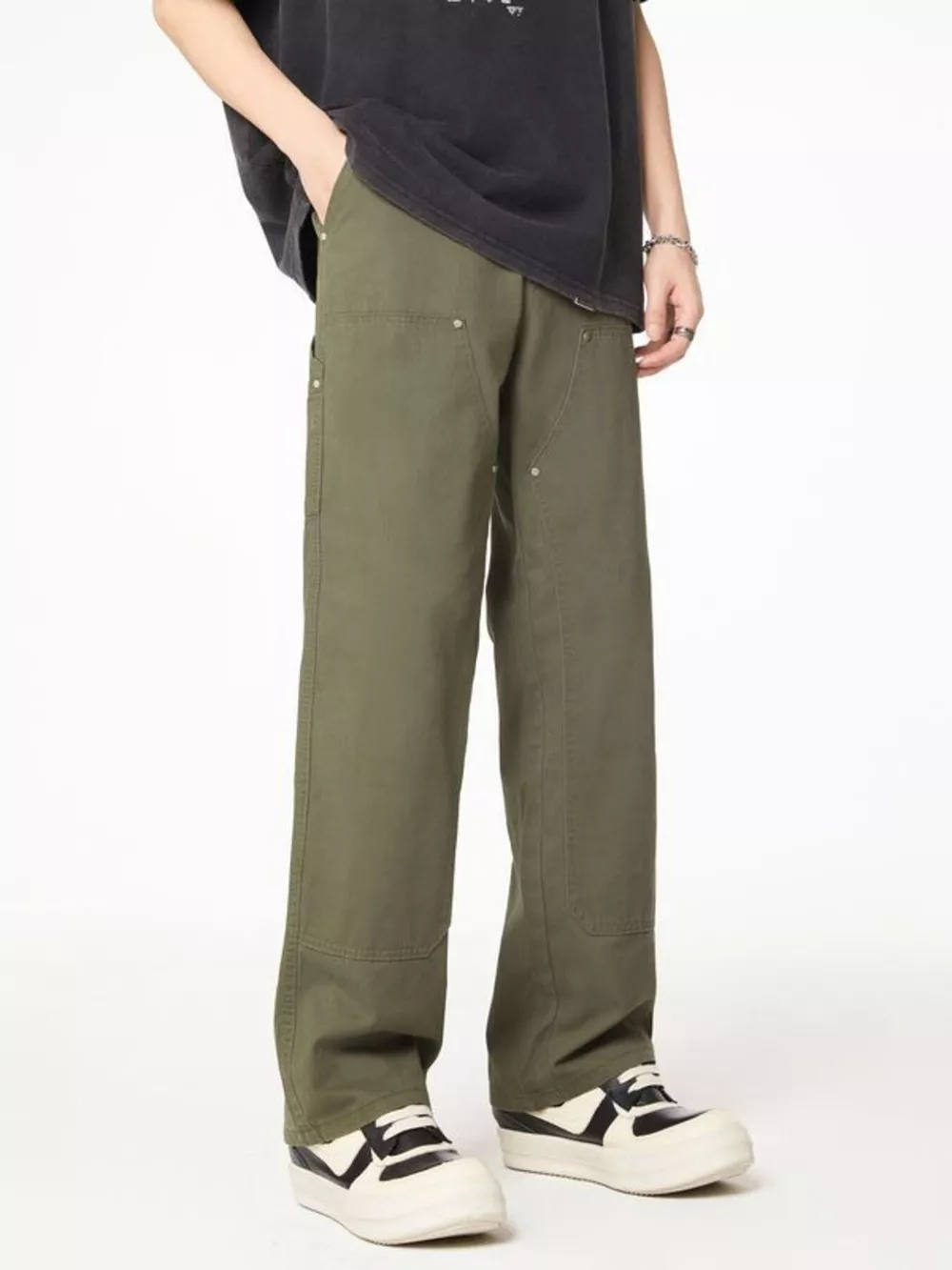 Men's Full Size Wash Wide Leg Jeans Plus Size, image 9