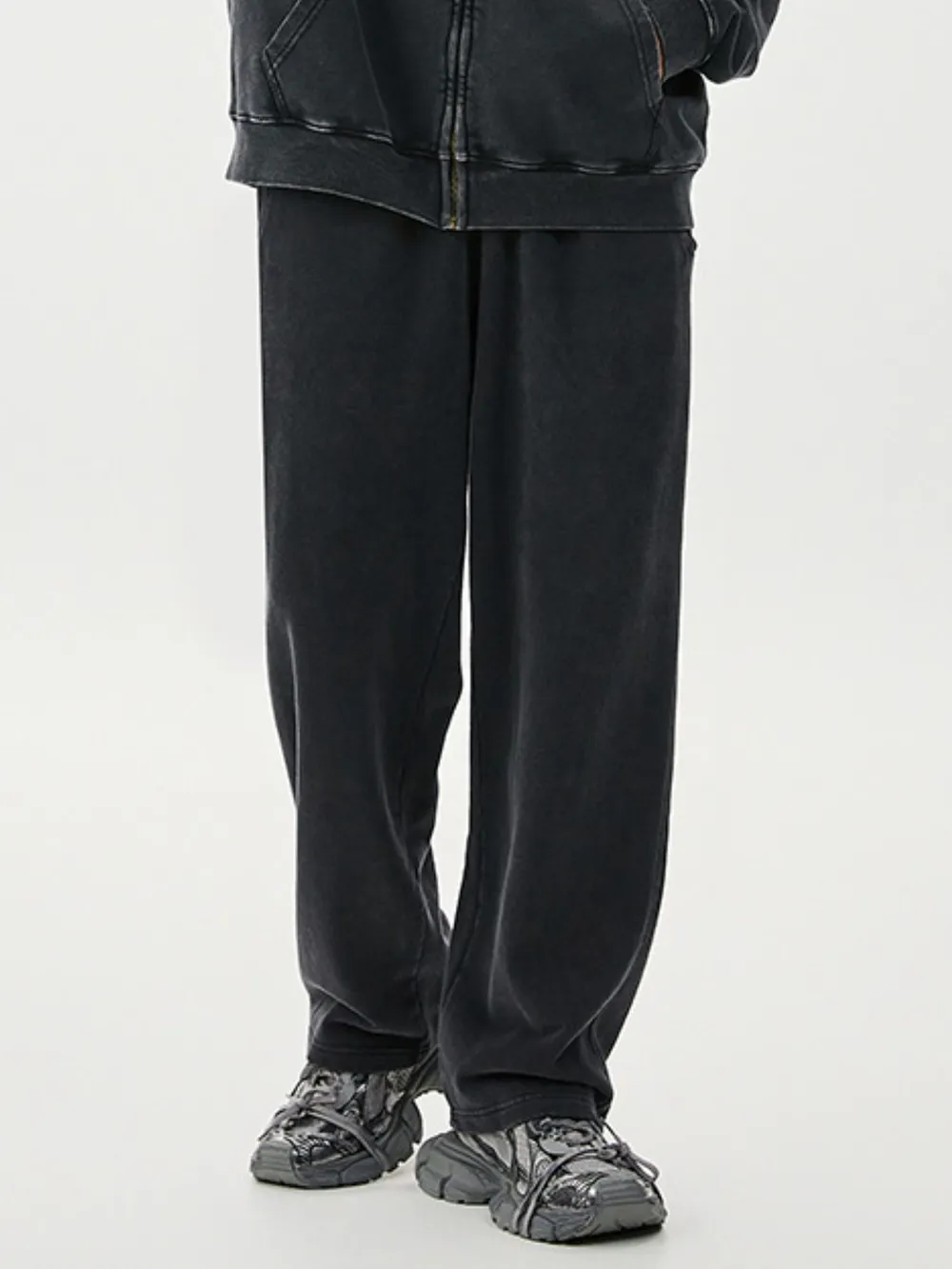 Men's Washed Relaxed Fit Sweatpants, image 14