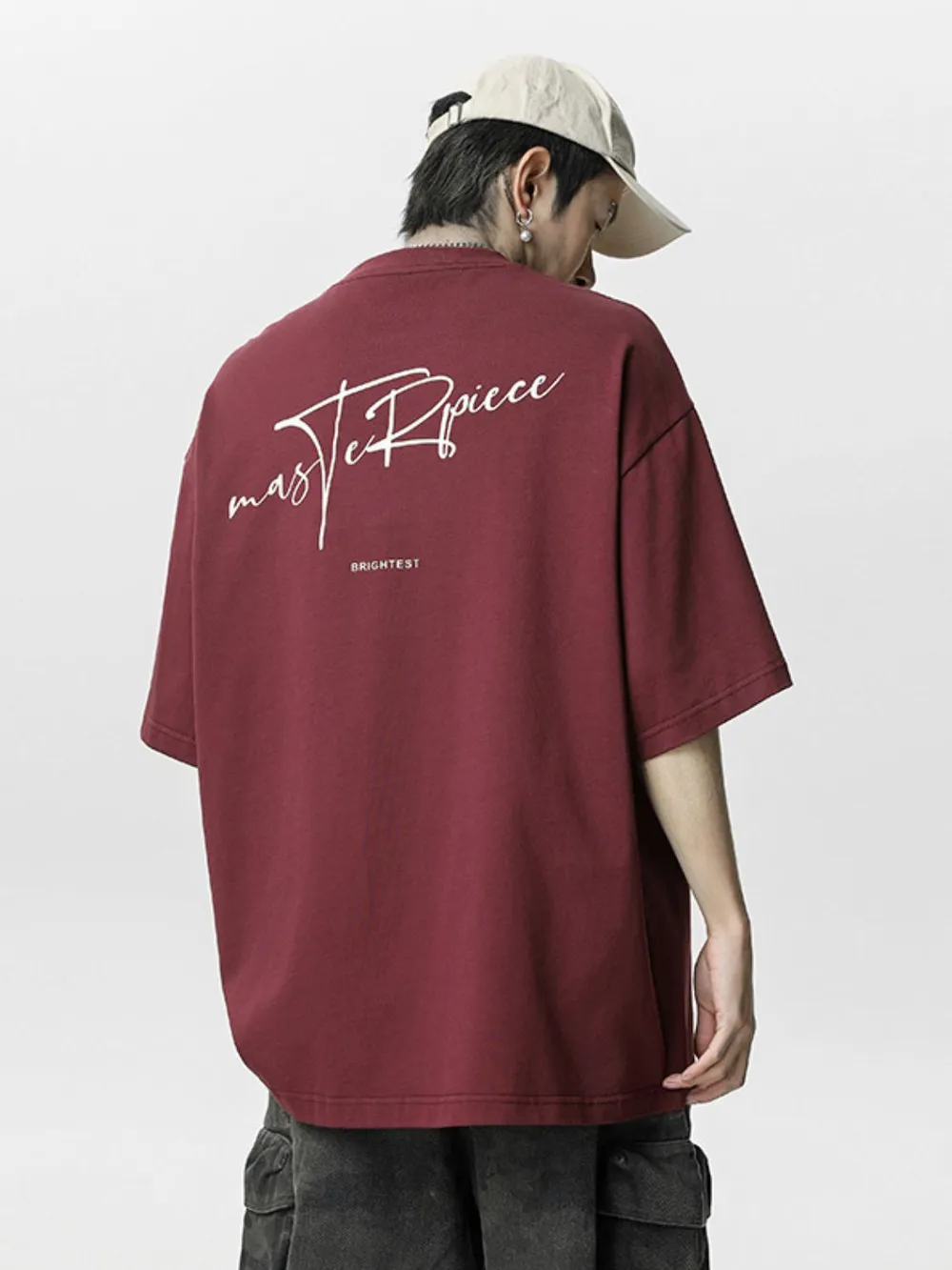 Men's Plus Size Round Neck Half Sleeve T-Shirt, image 2