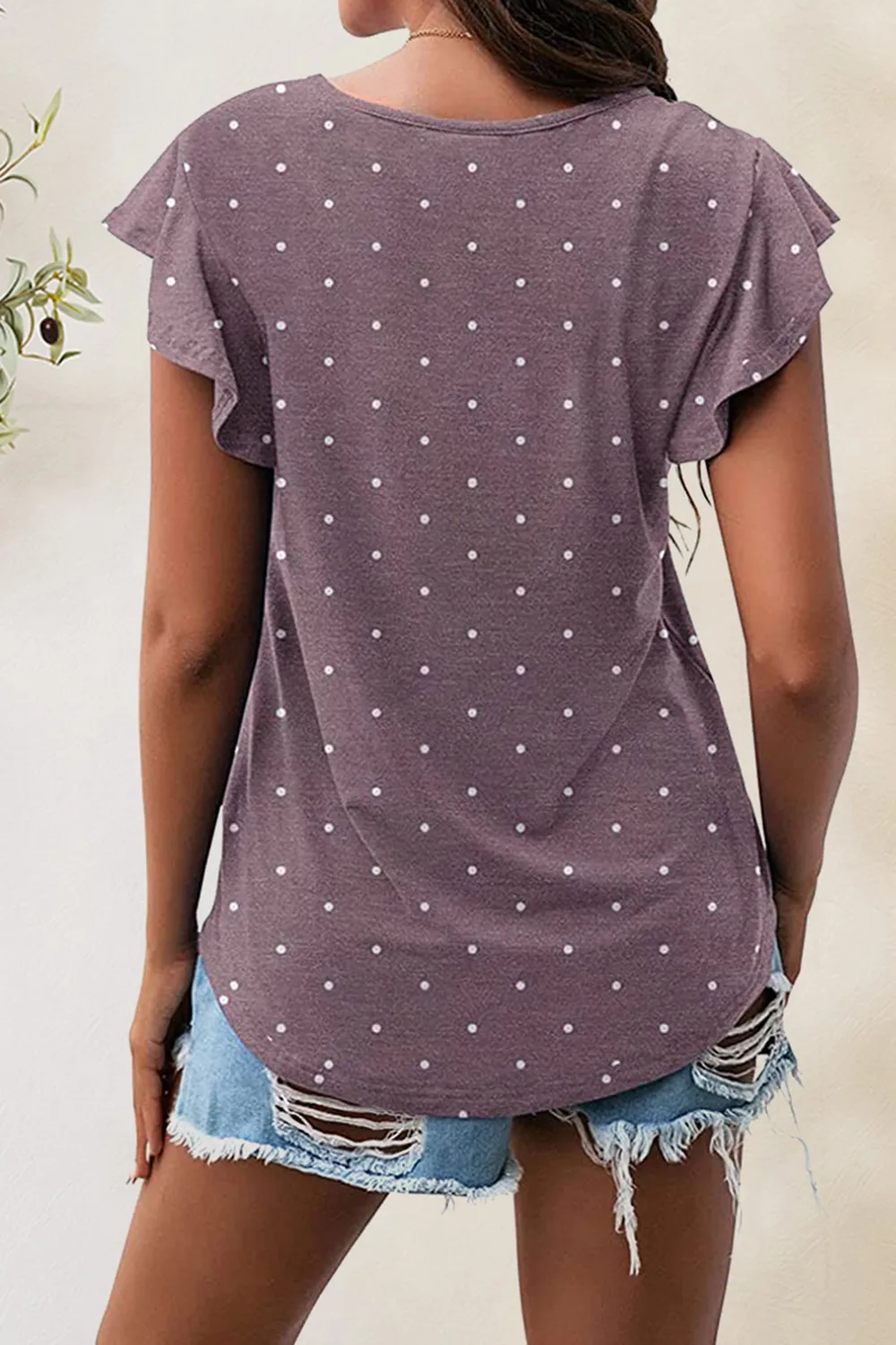 Printed Round Neck Short Sleeve T-Shirt, image 31