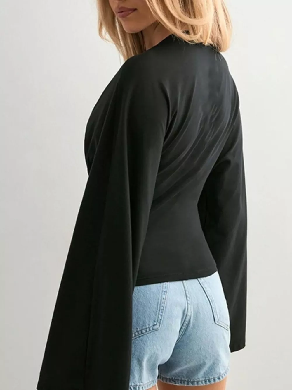 Full Size Solid Color Long Sleeve T-Shirt Plus Size, image 13