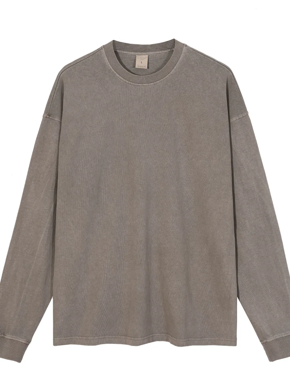 Men's Oversized Long Sleeve Casual T-Shirt, image 15