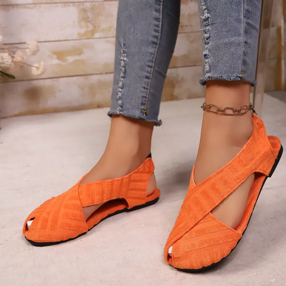 Crisscross Comfortable Fit Sandals, image 9