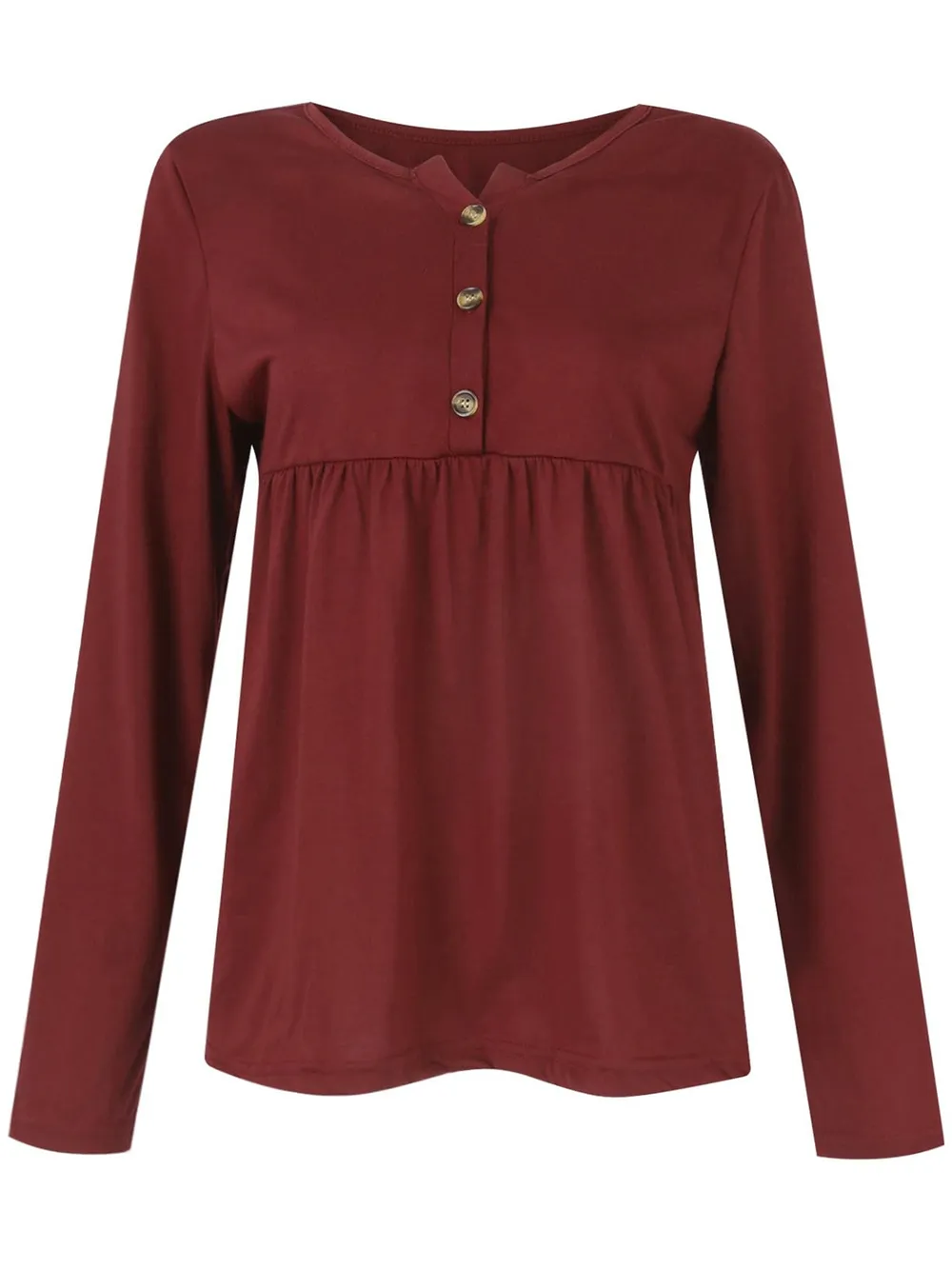 Half Button Long Sleeve T-Shirt, image 5