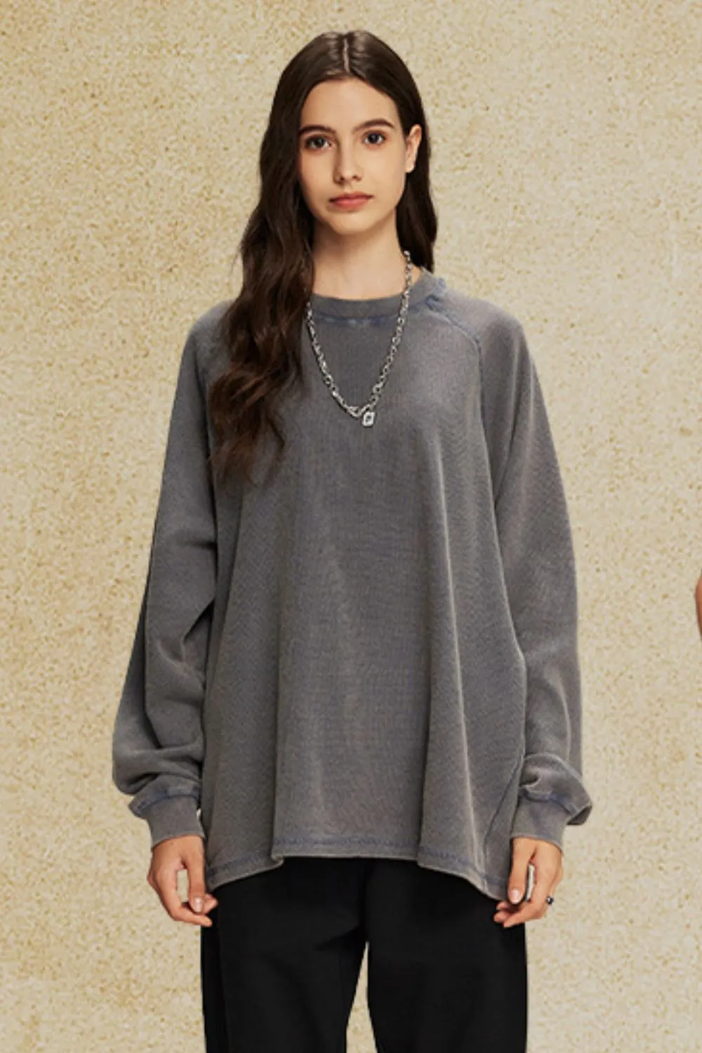 Men's Round Neck Long Sleeve T-Shirt, image 6