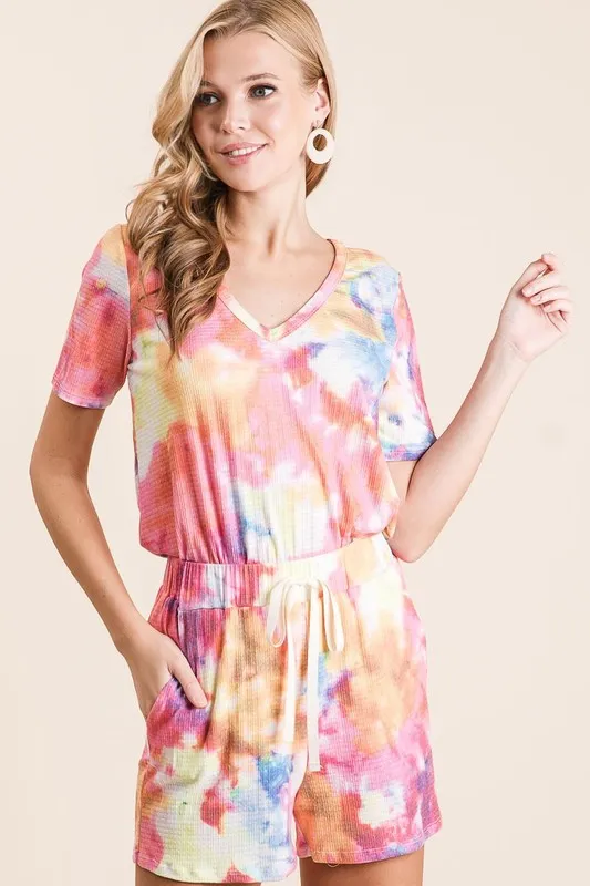 Tie Dye French Terry Casual Shorts, image 6