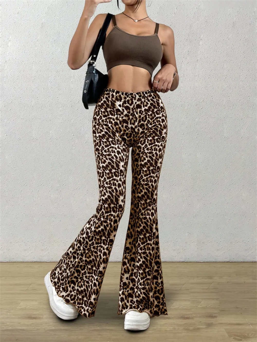 Leopard Flare Pants, image 3