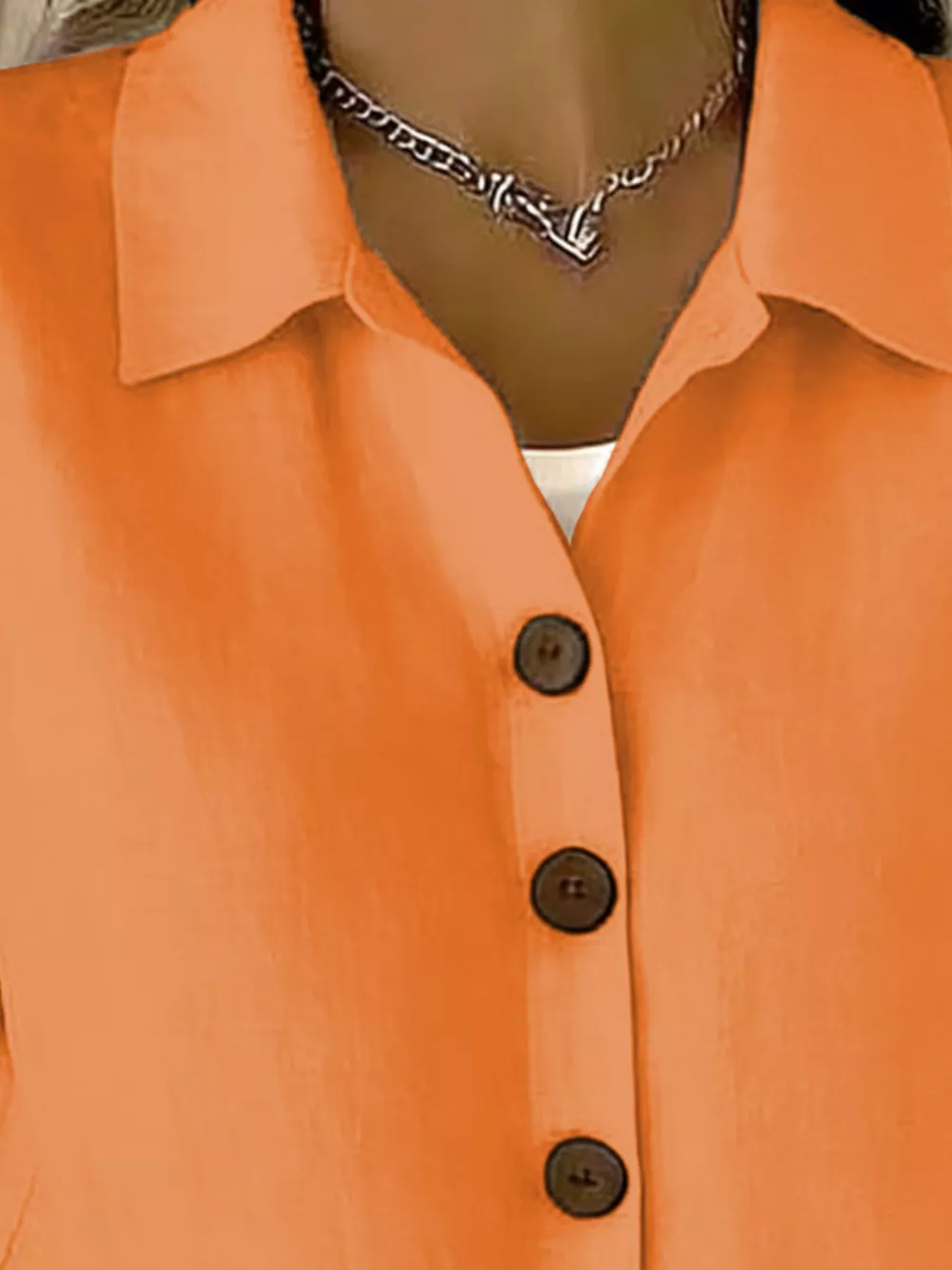 Full Size Button-Down Short Sleeve Shirt Plus Size, image 21