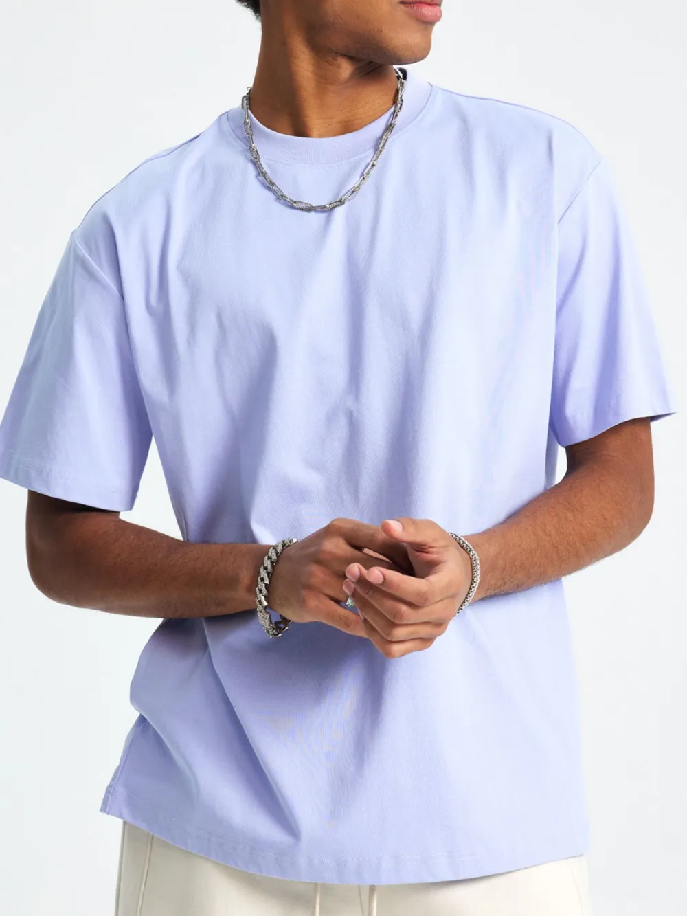 Men's Classic Crew Neck Oversized T-Shirt, image 6