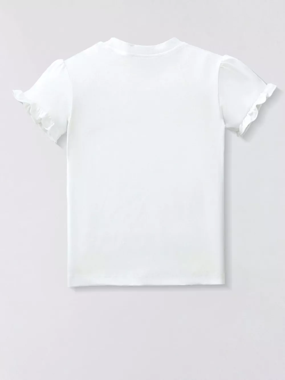Children's Girl Scooter Graphic Ruffle Sleeve T-Shirt, image 2