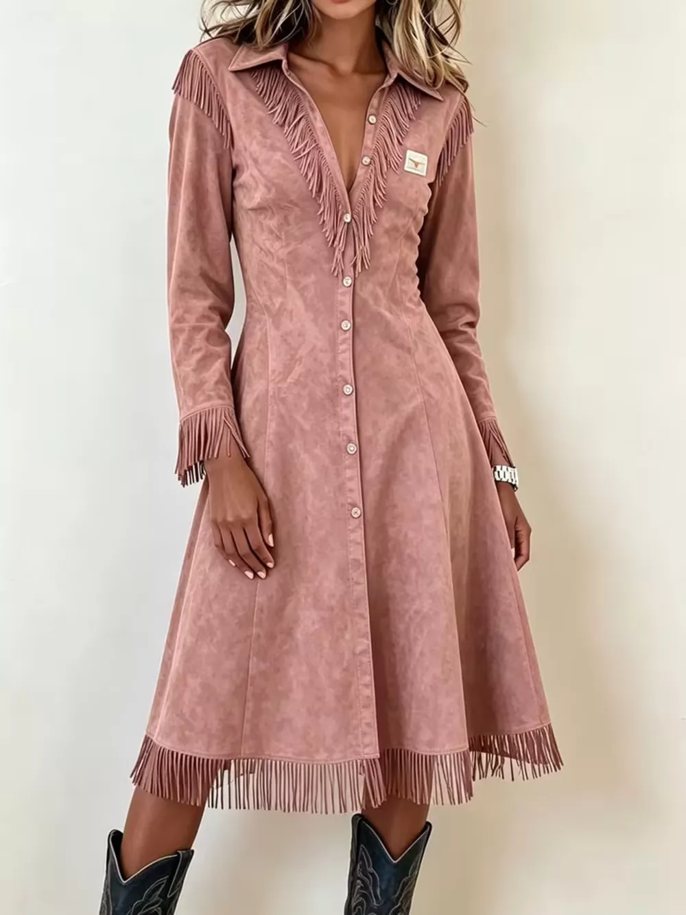 Full Size Fringed Button-Down Outerwear Plus Size, image 8