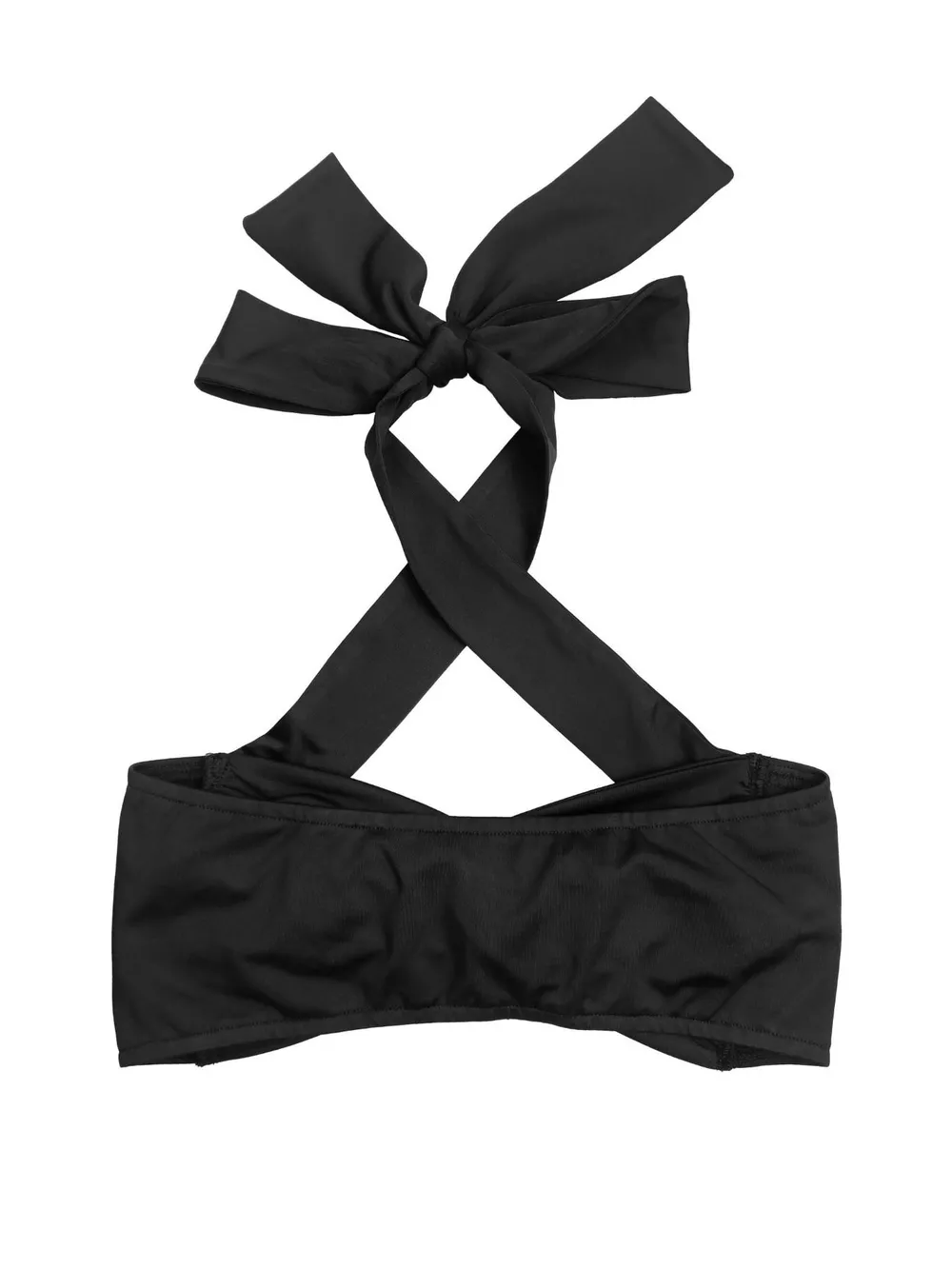 Halter Neck Twist Top and High-Waisted Ruched Capris Set, image 10