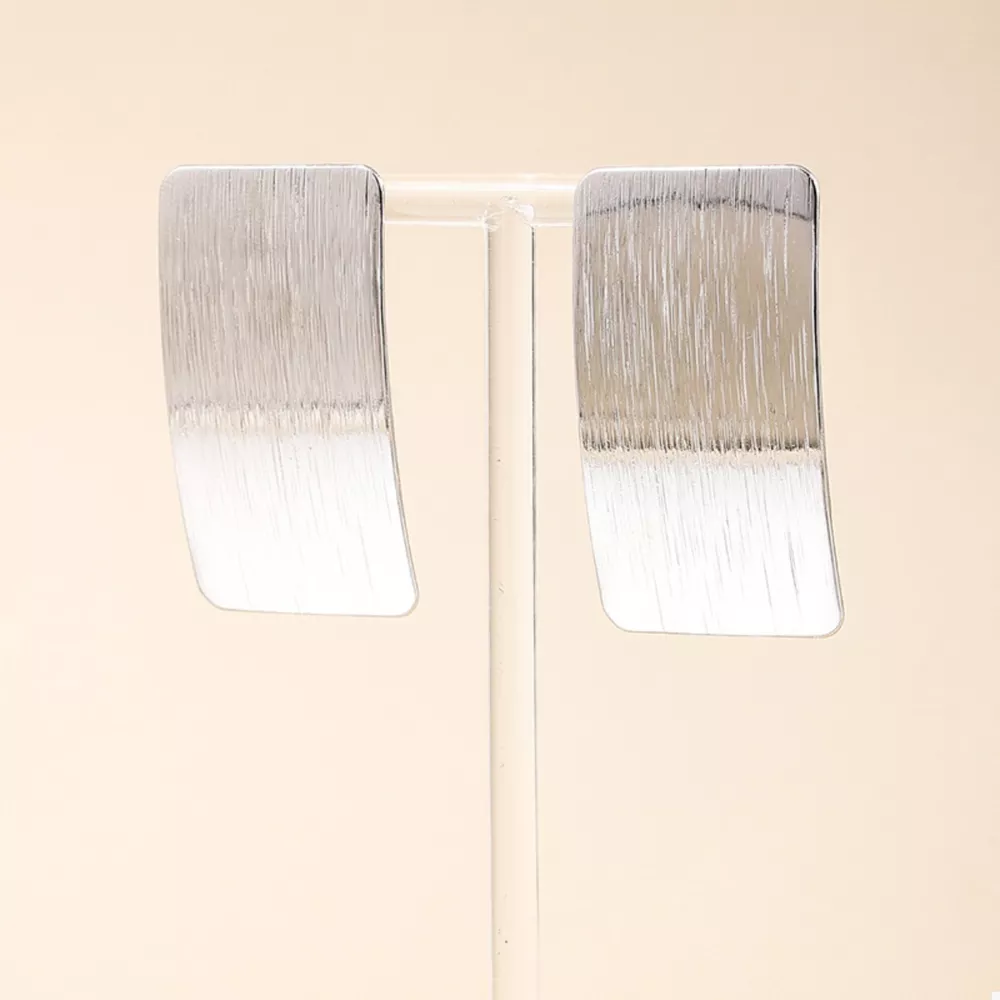 18K Gold-Plated Rectangle Earrings, image 4