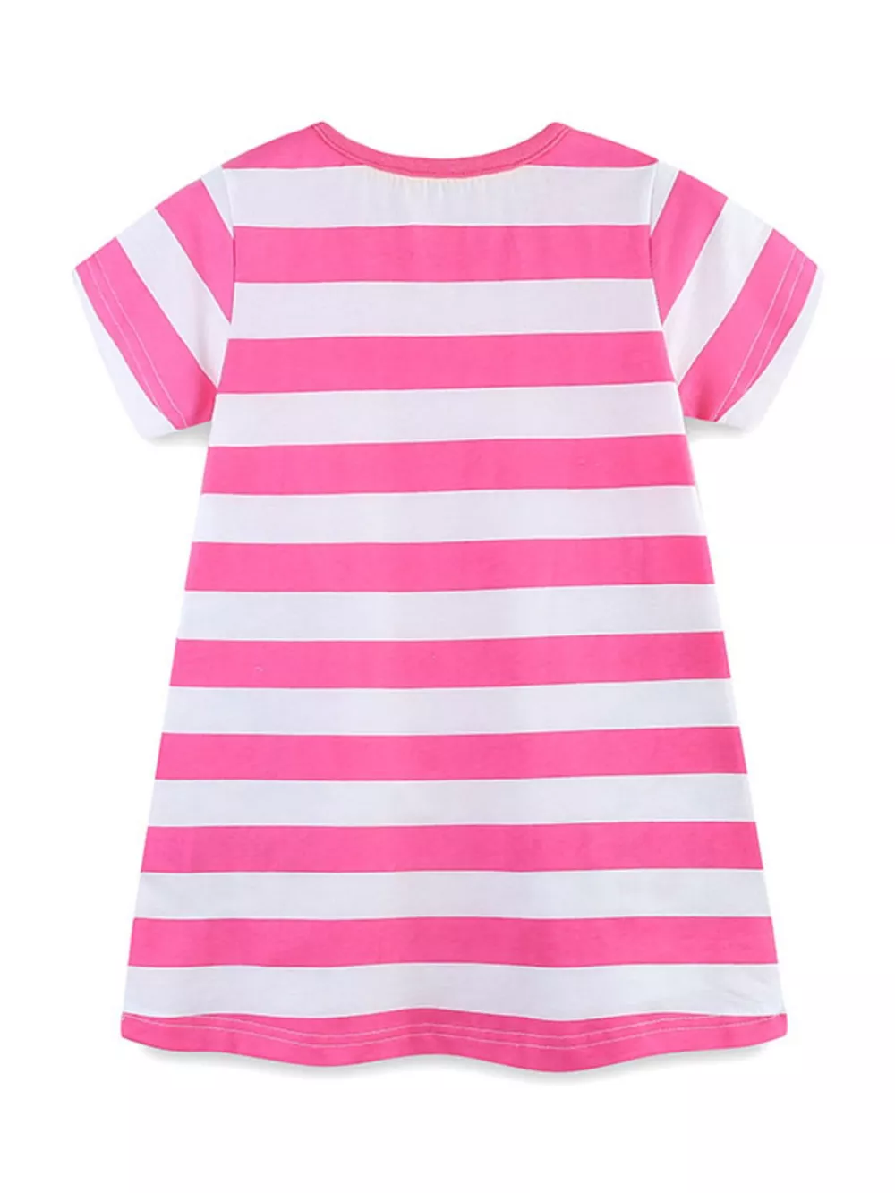 Children's Leopard Striped Short Sleeve Dress, image 4