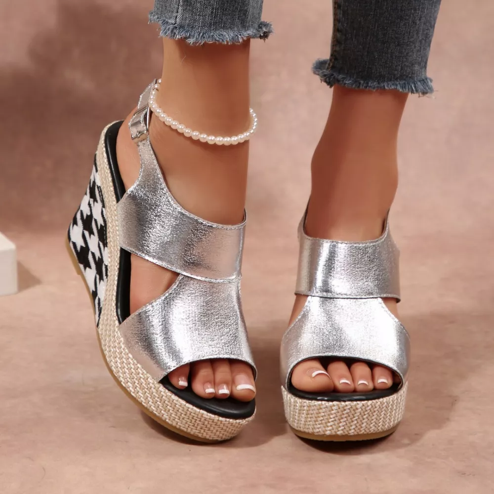 Open Toe Wedge Sandals, image 8