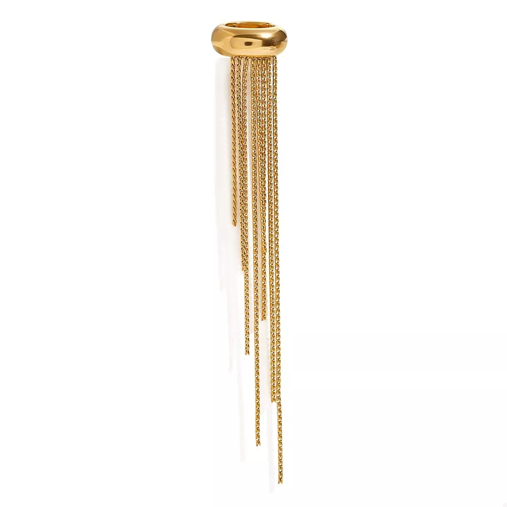 18K Gold-Plated Chain Fringe Earrings, image 8