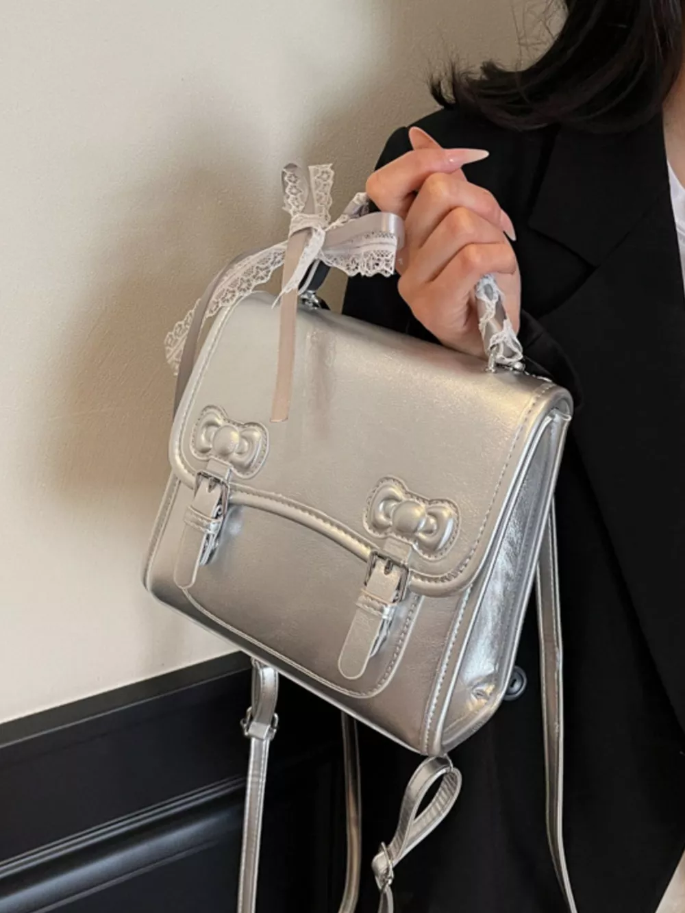 PU Leather Backpack Bag, image 7