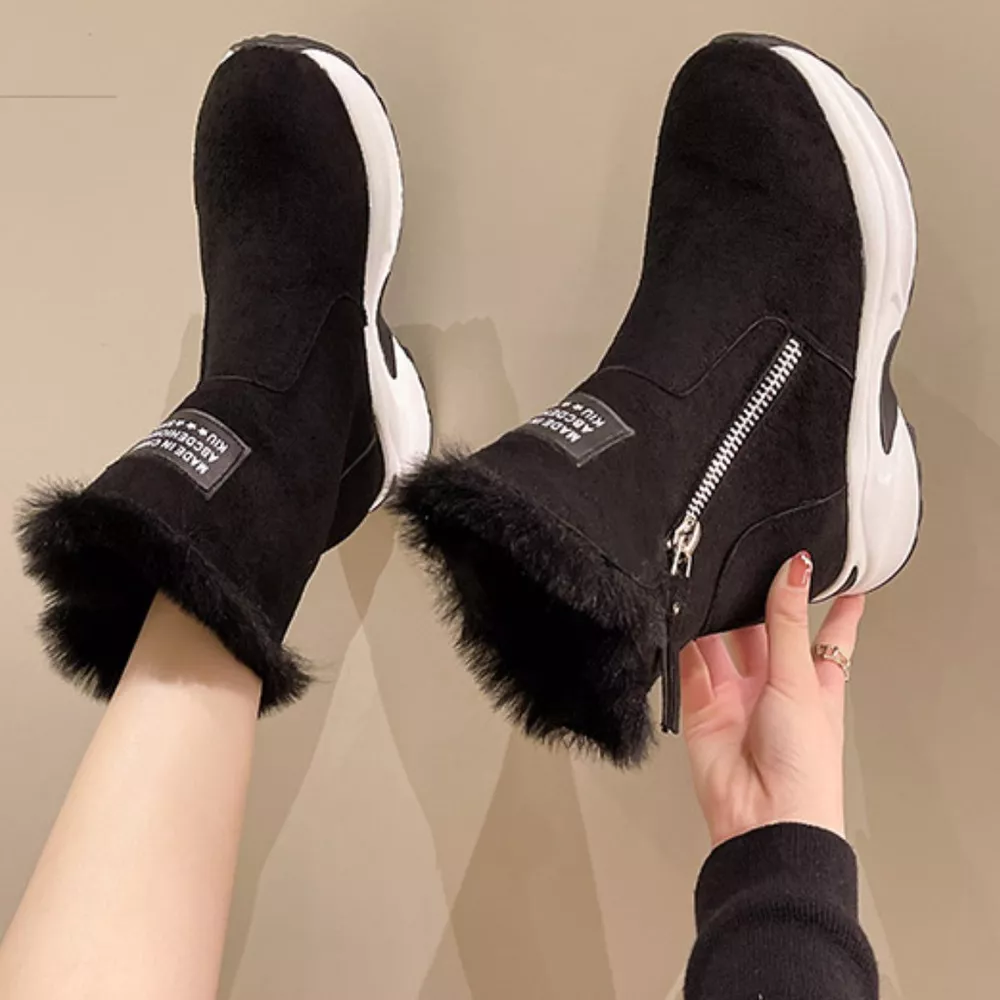 Side Zipper Platform Boots, image 9