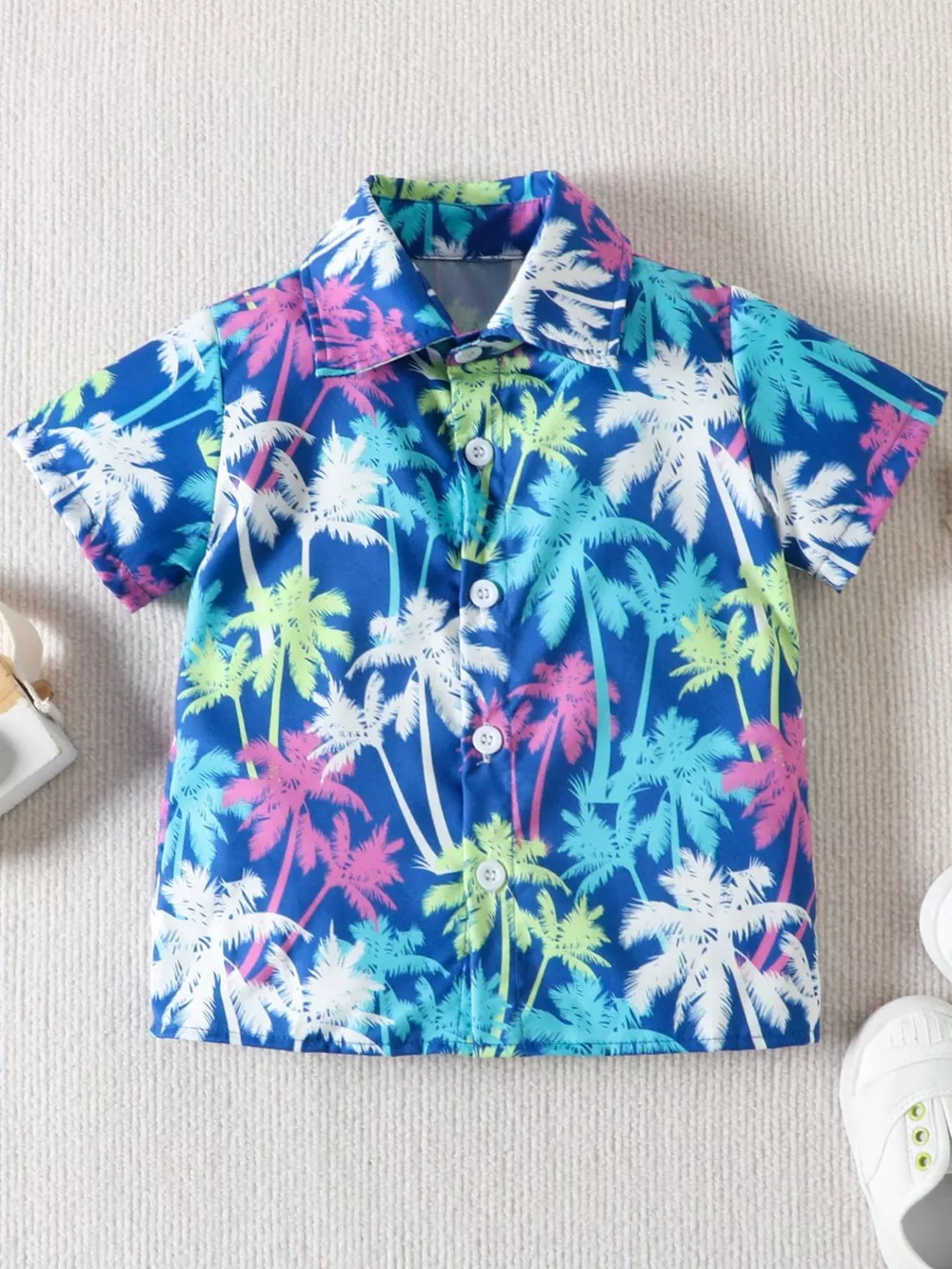 Children's Tropical Print Shirt and Shorts Set, image 2