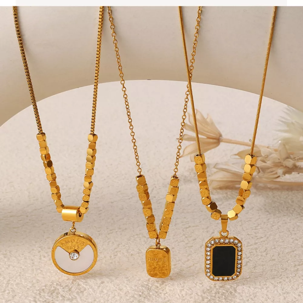 18K Gold-Plated Pendant Necklace, image 13