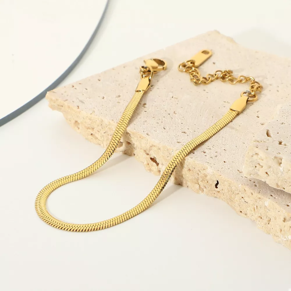 Stainless Steel Minimalist Chain Bracelet, image 2