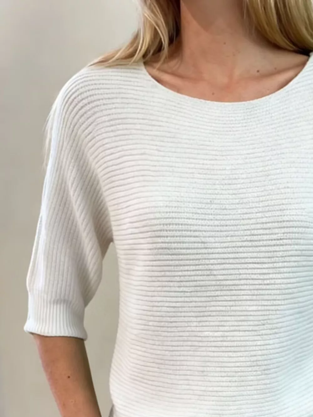 Full Size Ribbed Knit Round Neck Sweater Plus Size, image 23