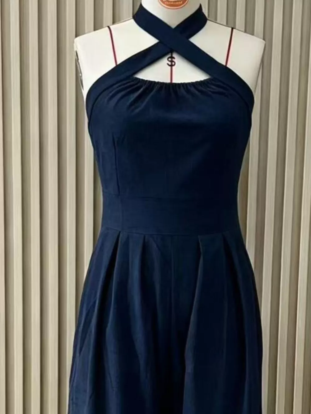 Full Size Halter Neck Wide-Leg Jumpsuit Plus Size, image 24