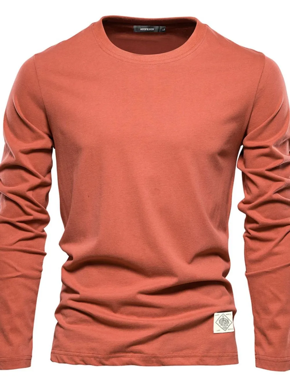 Men's Round Neck Long Sleeve T-Shirt, image 8