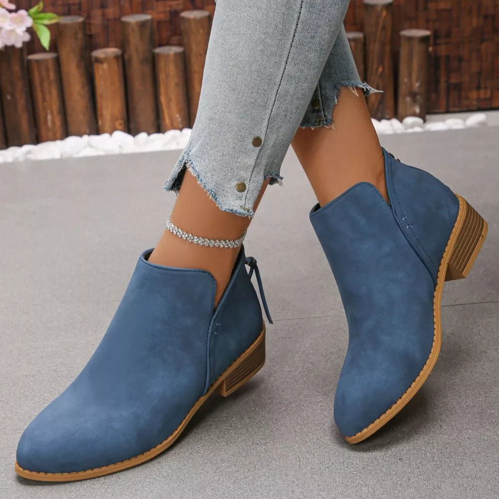 Point Toe Block Heels Boots, image 25