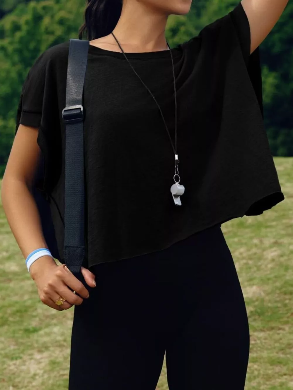 Cutout Back Short Sleeve T-Shirt, image 13